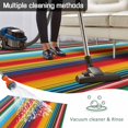 thumbnail image 5 of Mexican Stripes Outdoor Rug for Patio/Deck/Porch, Non-Slip Large Area Rug 5 x 8 Ft, Ethnic Horizontal Lines Tribal Geometric Art Indoor Outdoor Rugs Washable Area Rugs, Camping Rug Carpet Runner, 5 of 8