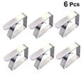 thumbnail image 6 of Toyvian Stainless Steel Table Cloth Clips Adjustable Clamps for Restaurant Owners at Picnics 6Pcs, 6 of 8
