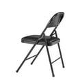thumbnail image 3 of (Pack of 4) Commercialine® 900 Series Vinyl Padded Steel Folding Chair, Black, 3 of 5