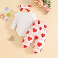 thumbnail image 4 of TOWED22 Baby Girl Clothes Toddler Infant Fall Winter Outfits Romper Newborn Girls Clothing Set,3-6 M, 4 of 9