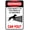 Warning Sign 4, variant on Aluminum Sign ATM Available Inside 12 x 8 Inches - Classic Style, Wall/Door Mount, Safe Sign, Indoor Outdoor Bank, Store, ATM Location Guide