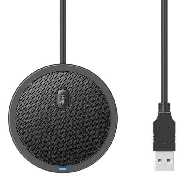 USB Omni-Directional Condenser Microphone Mic for Meeting Business Conference Computer Laptop PC Voice Chat Live