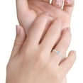 thumbnail image 5 of Solitaire Marquise Women Engagement Ring Simulated Aquamarine 925 Sterling Silver, 5 of 5