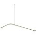 thumbnail image 3 of Kingston Brass CC3148 Corner Shower Rod - Satin Nickel, 3 of 4