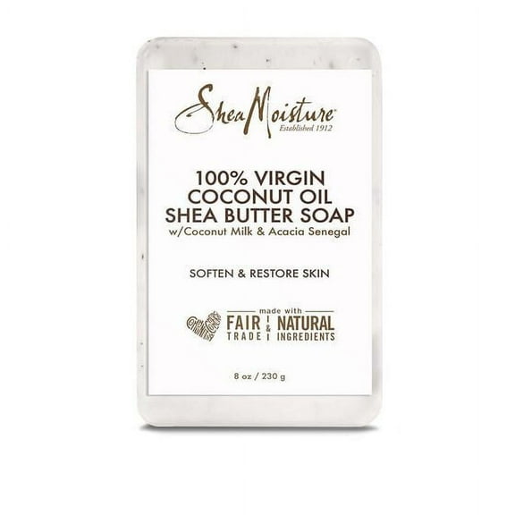 SHEA MOISTURE - VIRGIN COCONUT OIL DAILY HYDRATION BAR SOAP 8 Oz. * BEAUTY TALK LA *