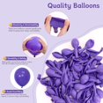 thumbnail image 3 of Globos CVPARTYON 60 piezas 12" látex morado oscuro, 3 of 6