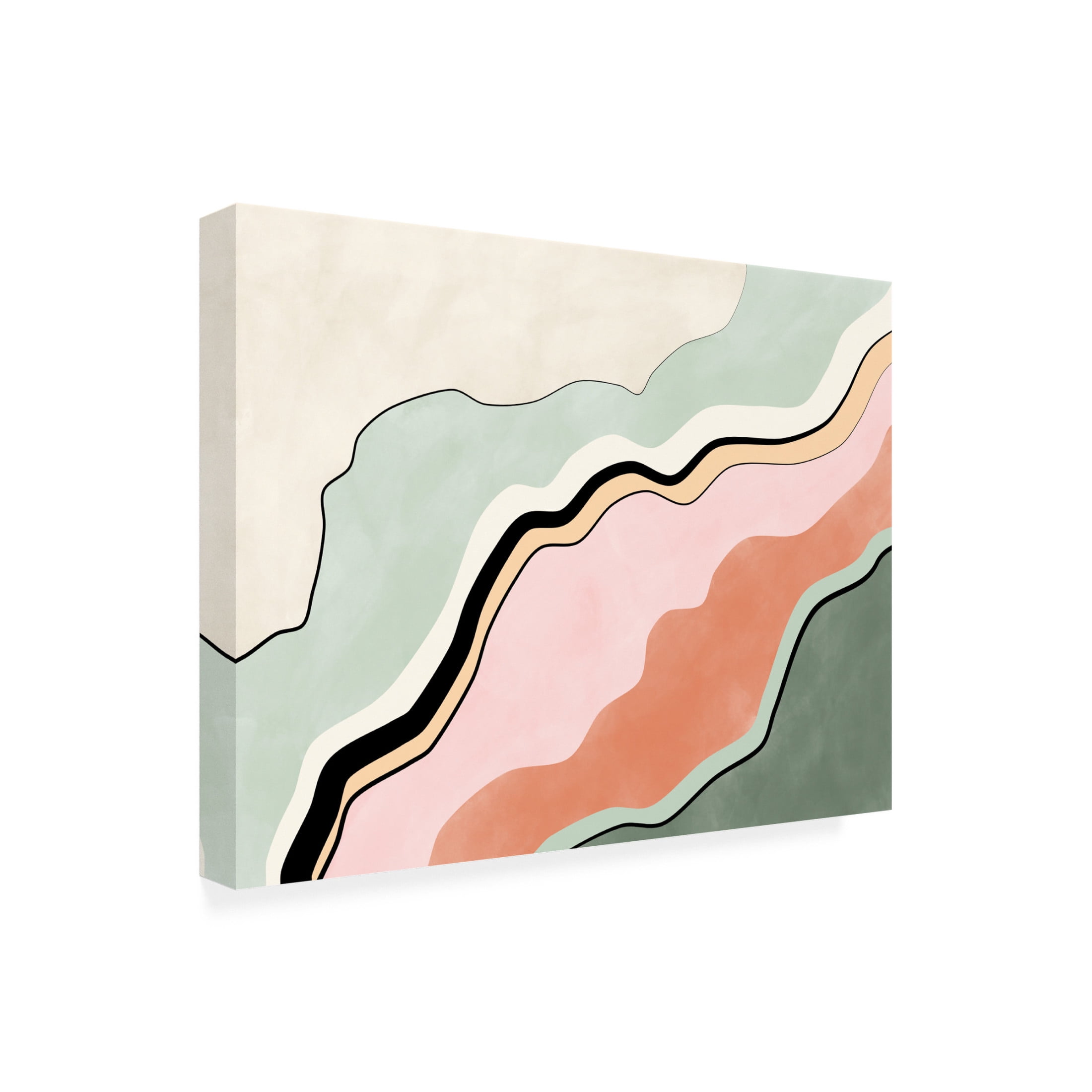 Trademark Fine Art Elena Ristova Pinkgreen38 Canvas Wall Art