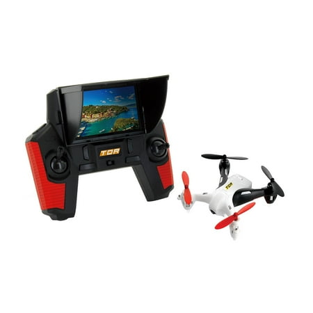 Tenergy TDR Robin 5.8G FPV with Built-in 4.3” LCD and Pop-up Sunshade 2MP 720P HD Camera and 4G MicroSD RC Drone Quadcopter