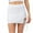 White, variant on Cavosen Jean Skirt for Women Elastic Waist Mini Skirts Solid Yoga Skirts Trendy Casual Office Skirt with Pocket