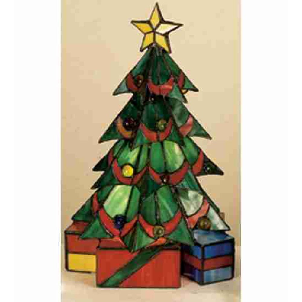 Meyda Tiffany 12961 Christmas Tree Stained Glass / Tiffany Specialty