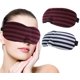 thumbnail image 1 of Bypass Eye Mask Red Stripe Contoured Sleep Masks Night Sleeping Eye Cover Comfort Blockout Light Eye Covering para mujeres y hombres (paquete de 2) JAMW Sencillez, 1 of 5