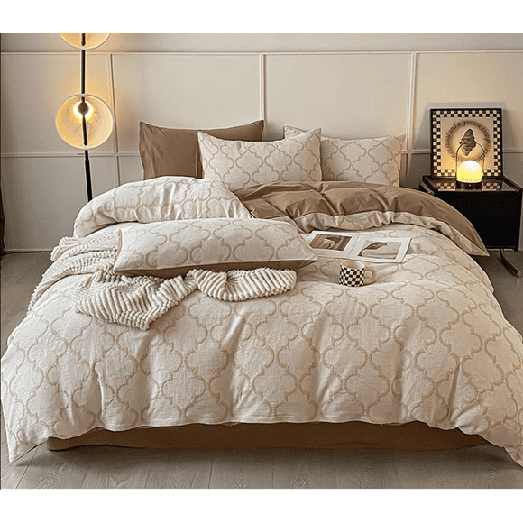 XmhyTop Bed Sheets Set, Bedding Sheets Pillowcases Kit, Twin Bed Set, Hotel Bedding, Home Decor(Brown)