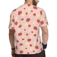 thumbnail image 2 of Wukai Strawberries Print Men's Short-Sleeved Mesh T-Shirt,Quick-Dry Short Sleeve Workout T-Shirt-6X-Large, 2 of 8