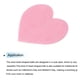 thumbnail image 4 of Uxcell Forma de Corazón de Fieltro Manualidades del Día de San Valentín 1.6" x 1.6" Rosa 100Pcs, 4 of 7