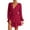 Red, variant on Long Sleeve Dress Women Work Fall Fashion Women's 2025 Fall Crew Neck Business Work Dress Long Sleeve Bodycon Midi Elegant Office Sheath Dress Black,Size L