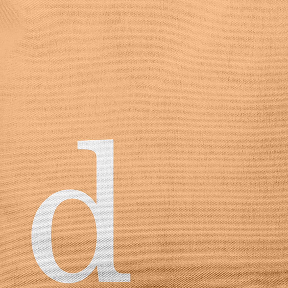 Simply Daisy 20" x 20" Modern Monogram Decorative Throw Pillow, Pale Gold
