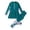 Dark Green, variant on lnmuld Girls Full Coverage Two-Piece Swim Set, Long Sleeve Rash Guard & Swim Pants Beachwear Size:13-14 Years