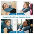 thumbnail image 5 of Inflatable Travel Neck Pillow for Airplane Sleeping Blow Up Neck Support Air Pillow Traveling on Plane Long Flights Washable, 5 of 7