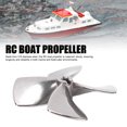 thumbnail image 3 of Barco 4 Palas RC Barco Hélice 316 Acero Inoxidable Para RC Modelo Barco Accesorios Piezas 80 Mm Diámetro Exterior 1,2 Mm Paso 6 Mm Diámetro Del Agujero, 3 of 7