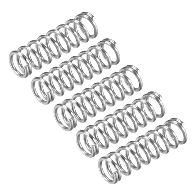 Unique Bargains Ressort de Compression 5 Pack en Acier Inoxydable 304, 12mm OD, Fil de 1,6 Mm, Longueur de 40 Mm