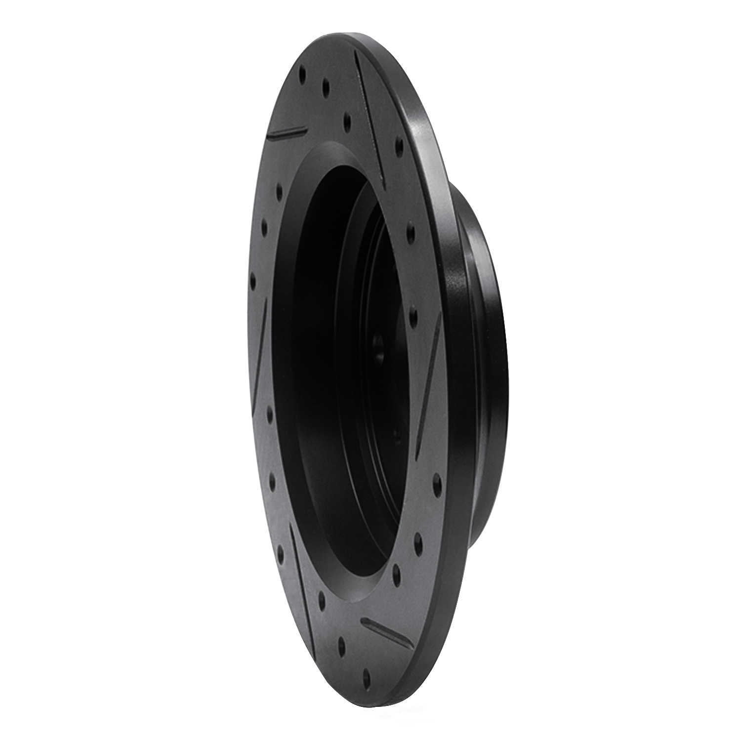 Dynamic Friction Company 633-59013L DFC Brake Rotor - Drilled And Slotted - Black
