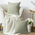 thumbnail image 3 of Sage Green Pillow Covers 18x18 Set of 2 Sage Cream Polka Dot Boho Style Print Decorative Throw Pillow Cases Outdoor Farmhouse Decoration for Sofa Couch Bed, 3 of 6