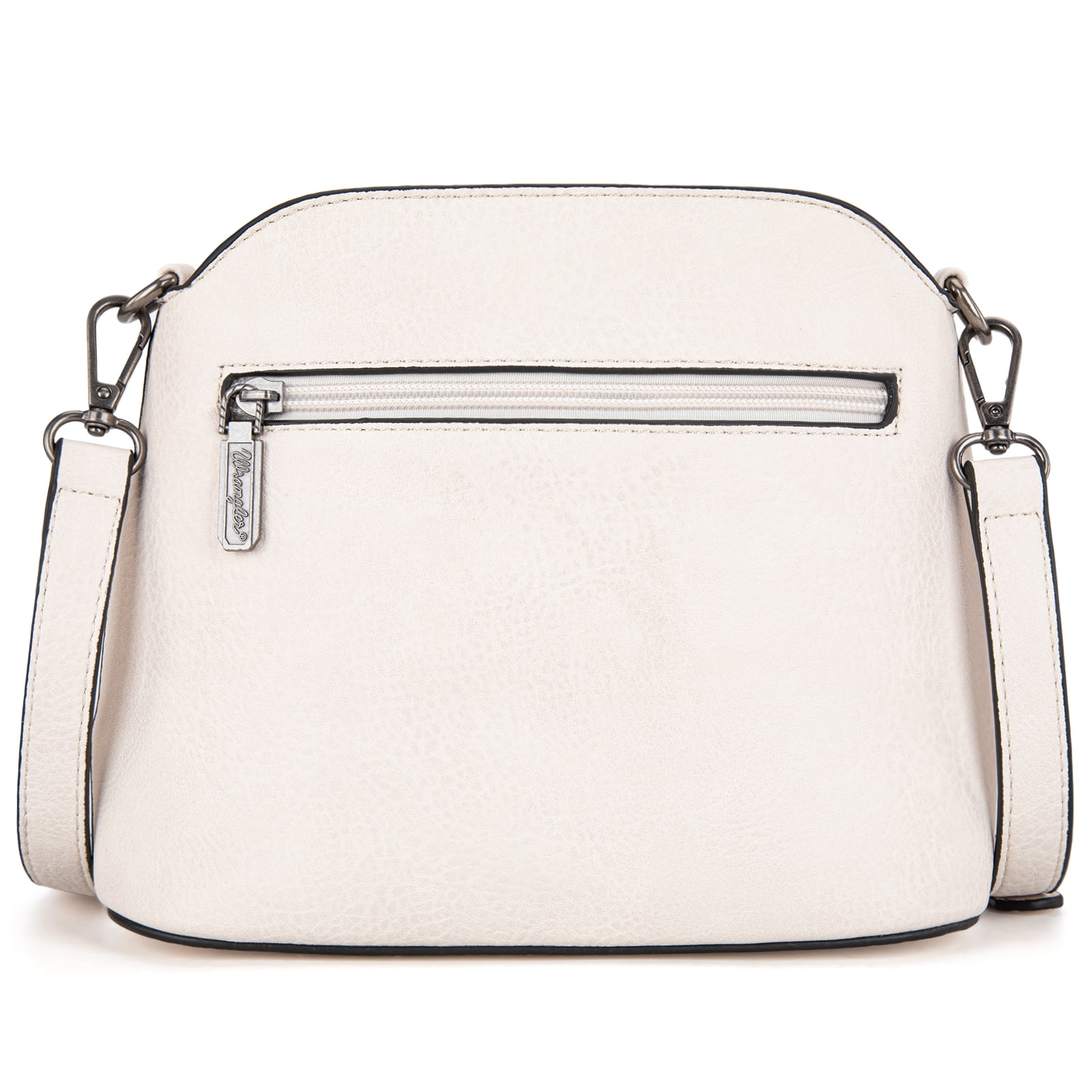 Wrangler Small Crossbody Bags for Women Shoulder Cute Purses and Handbags with Adjustable Strap, Beige-Black
