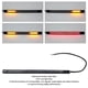 thumbnail image 4 of Tira De Luz De Freno LED, Mejora La Seguridad En La Conducción Tira De Luz De Freno De Motocicleta De 6 Piezas PVC Para La Mayoría De Los Automóviles Y Motocicletas, 4 of 7
