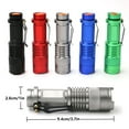 thumbnail image 3 of ZLight 600 Lumen Flashlight Clip Design High-brightness Adjustable Stretchable Zoomable Torch Hand Type Lights Lighting Blue, 3 of 6
