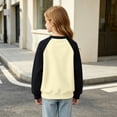 thumbnail image 7 of Dnhxils Crewneck Sweatshirts for Teen Girls Long Sleeve Shirts Patch Pullover Tween Girls Trendy Clothes Kids Fall Outfits Black 12-13 Years, 7 of 7