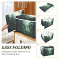 thumbnail image 2 of Yayeee Collapsible Cube Storage Bin with Lid Fabric Closet Decorative Basket with Handles, Green Forest, 2 of 7