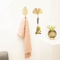 thumbnail image 5 of WSNIJFU 7Pcs Leaves Decorative Wall Hooks for Hanging Heavy Duty,Gold Hanging Key Holder for Wall Decor Metal Coat Hooks Wall Mount,Decorative Hanger for Bathroom Kitchen, 5 of 7