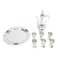 thumbnail image 2 of Vintage Metal Tea Pot Set Elegant Turkish Coffee Pot with Cups  for Home Wedding, 2 of 7
