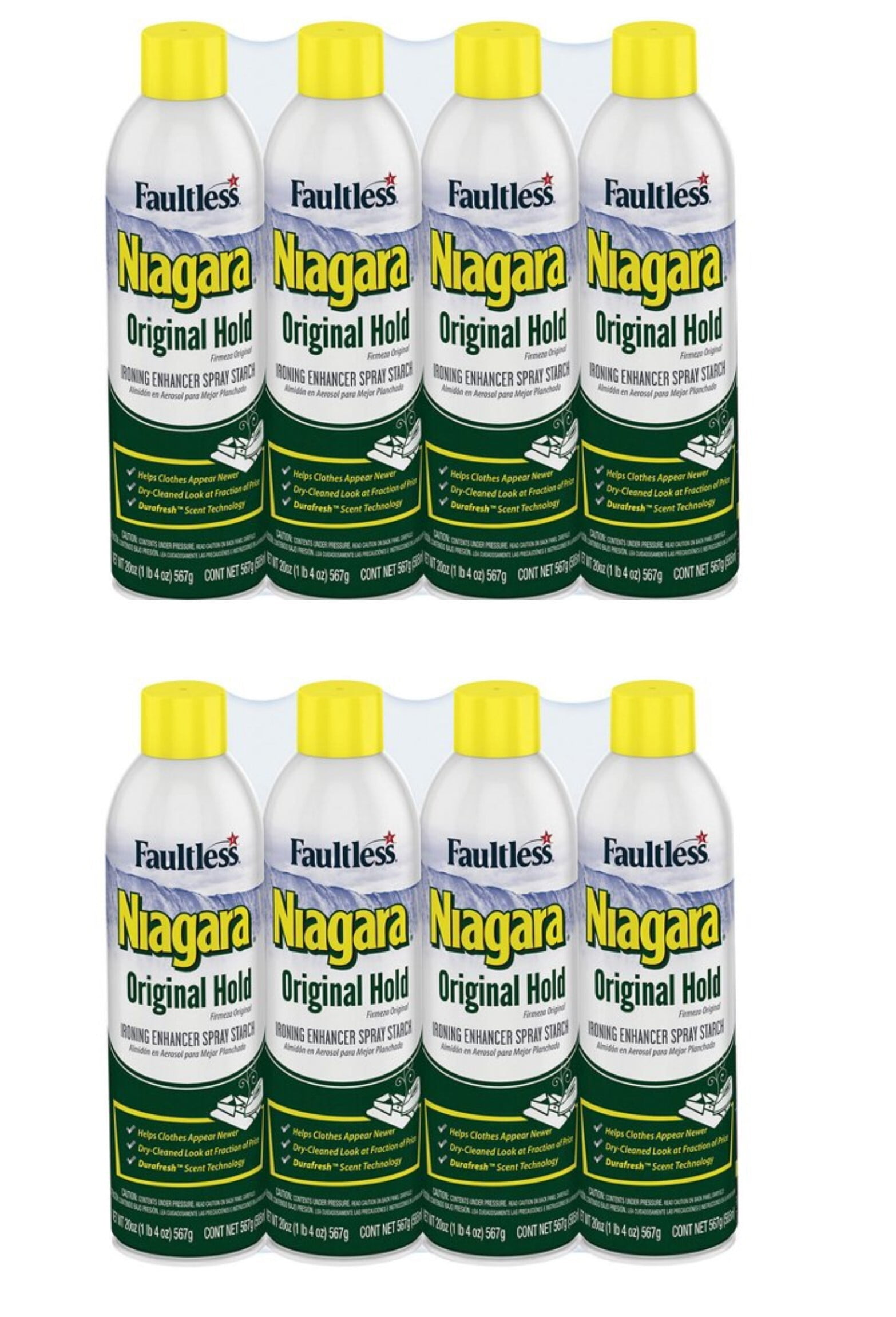  Heavy Starch Spray (20 oz, 12-Pack) - Niagara Heavy Hold  Liquid Starch: Iron Aid Spray Pack for Clothes & Fabrics : Health &  Household