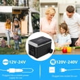 thumbnail image 5 of Portable Freezer,Car Refrigerator,37 Quart(35L) Fast Cooling Car Fridge -4℉~68℉,Electric Cooler,Car Cooler,12/24V DC Cable & 110/240V AC, Portable Refrigerator for Camping,Truck,RV,Travel,Fishing, 5 of 9