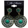 thumbnail image 2 of Mi Amore Antiqued Drop-Dangle-Earrings Blue/Green, 2 of 2