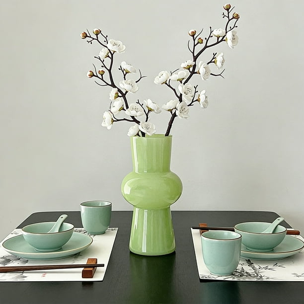 Jarrón con decoración floral | Estilo conciso del norte de Europa, Material para faroles antiguos, Cultivo hidropónico, Decoración para el hogar y la oficina, Estética moderna, Decoración
