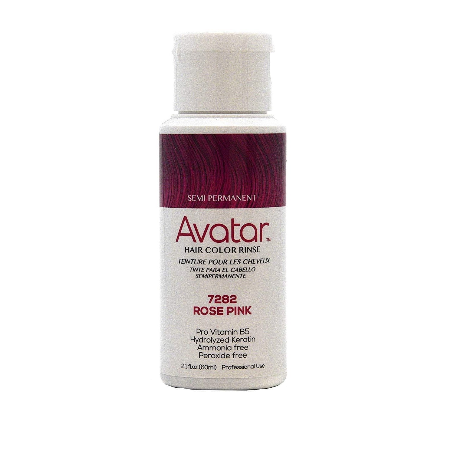 Avatar Semi Permanent Hair Color Rinse, Rose Pink, 2.1 Oz. - Walmart.com