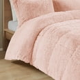 thumbnail image 2 of Shaggy Comforter Set Twin/Twin XL - Long Fur Comforter - Plush Solid Reverse - Modern Bedroom Decor - Soft Cozy Bedding, 2 of 4
