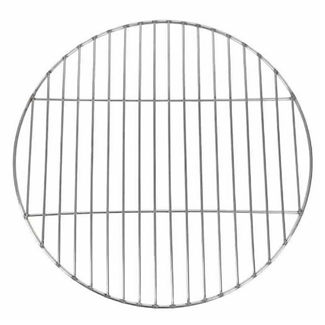 Barbecue d'Extérieur avec Design Rond et Construction en Acier Inoxydable Durable pour Camping, Fêtes dans le Jardin et Préparation de Nourriture pour Pique-Nique