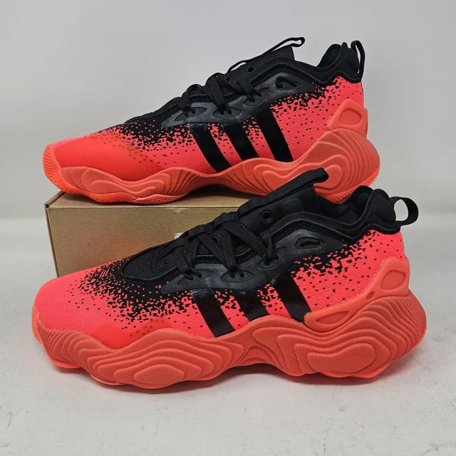 Men's Ad-id-as Trae Young 3 Basketball Shoe / Solar Red Black / IF5605 / Size 9.5