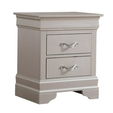 Glory Furniture Lorana Nightstand in Champagne Color