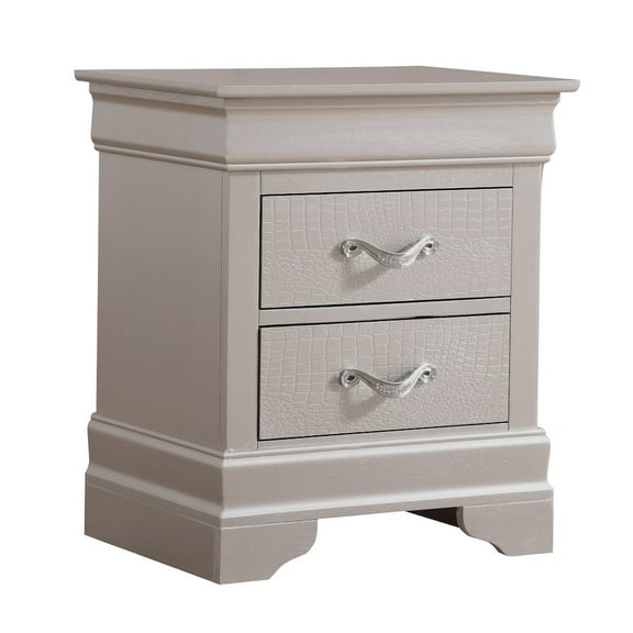 Glory Furniture Lorana Nightstand in Champagne Color