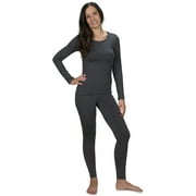 Women's Ultra Soft Thermal Underwear Long Johns Set with Fleece Lined (Grey, XXX-Large)…