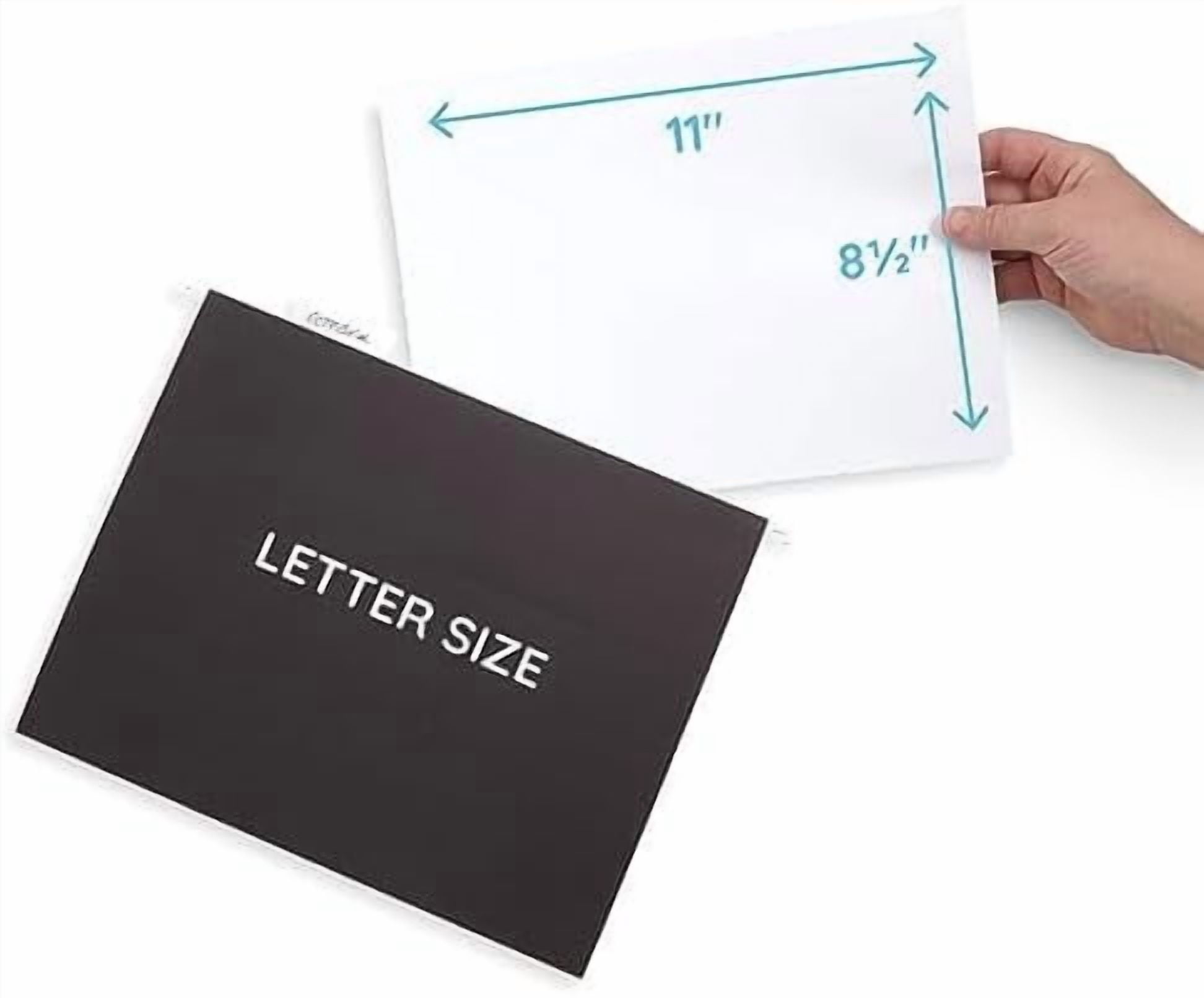 Hanging File Folders, 25 Reinforced Hang Folders, Designed for Home and Office Color Coded File Organization, Letter Size, Black, 25 Pack