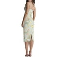 thumbnail image 2 of Cenuakty Women Spaghetti Strap Sleeveless Dress Summer Floral Print Slit Party Dress for Cocktail Nightclub Beach, 2 of 3
