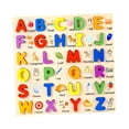 thumbnail image 2 of Milaget Wooden Puzzle Interactive Matching Game for Kindergarten 3 4 5 Year Old Gift Uppercase Letters, 2 of 9