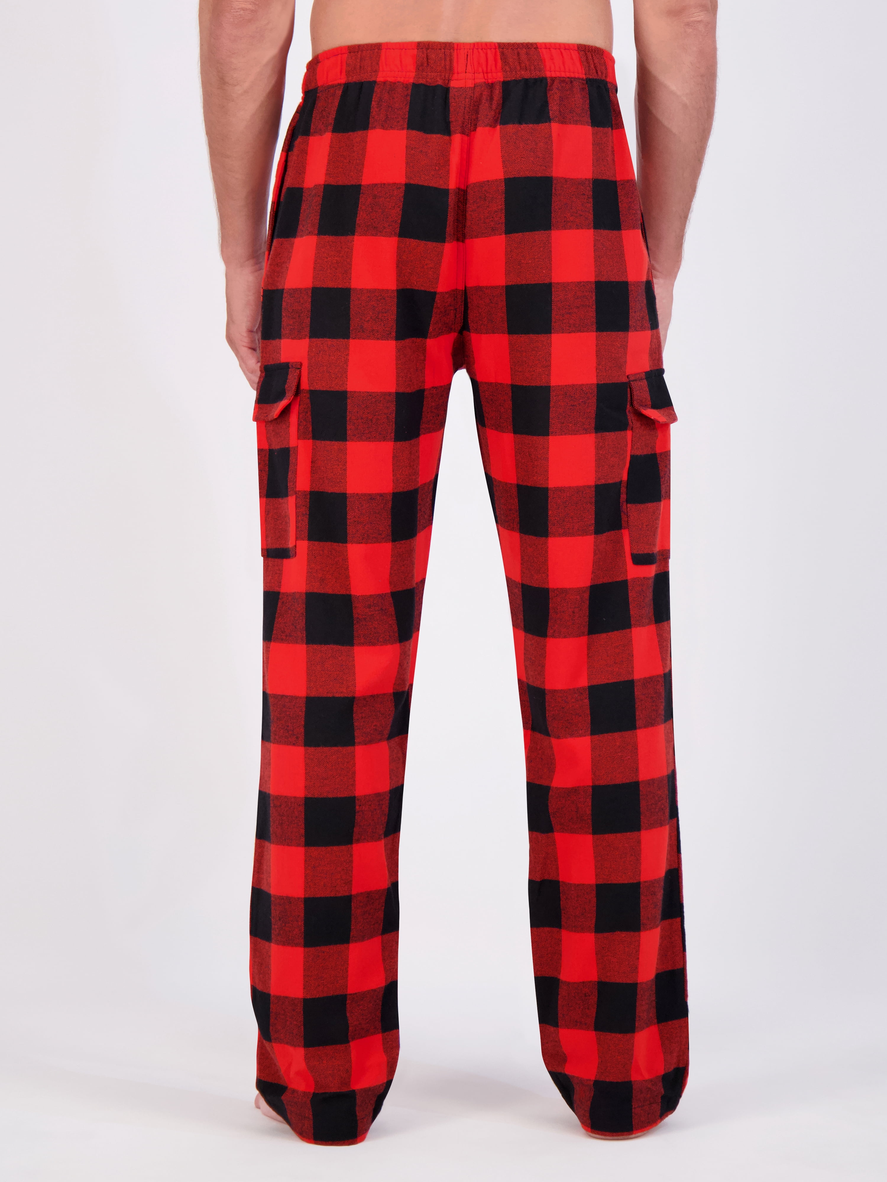 Hanes Men's Flannel Lounge Pajama Pants with Cargo Pockets, Sizes S-XL