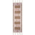 thumbnail image 2 of SAFAVIEH Saffron Nima Geometric Wool Runner Rug, Taupe/Ivory, 2'3" x 8', 2 of 5
