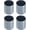 4, variant on 20 Pack Screw Thread Protector Cover Rubber End Caps, [for Screw, Bolt, Rod Cap] - 1/4 inch(6mm) Inner Dia/Grey